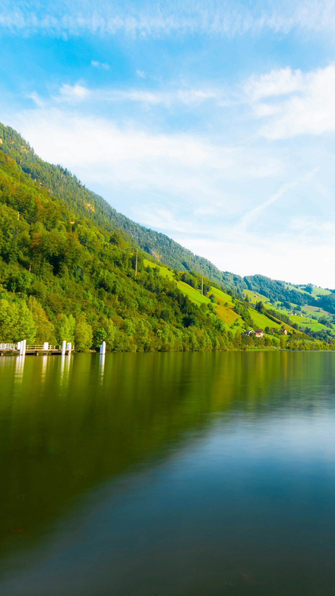 swiss lake shore